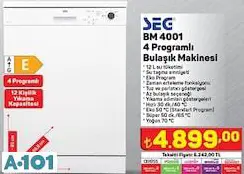 SEG 4 PROGRAMLI BULAŞIK MAKİNESİ